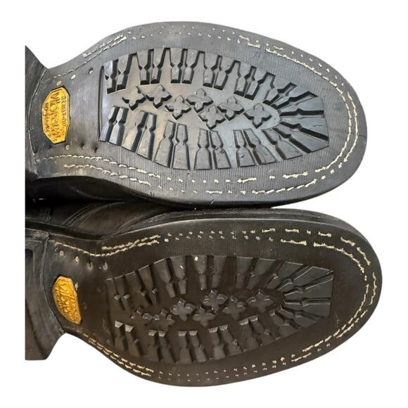 Hathorn Packer Ranch Boots Black Leather Men size 9.5 D - Picture 9 of 11